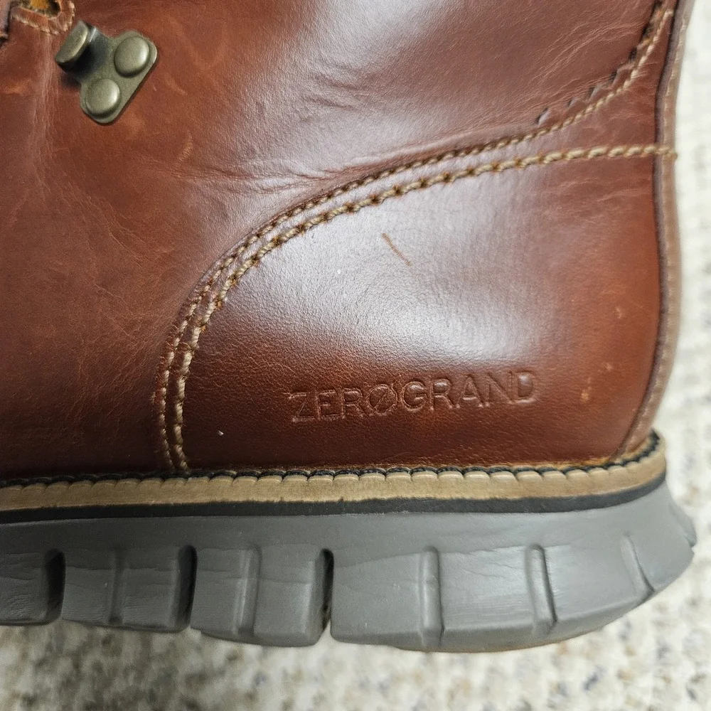 Cole Haan 11.5W Zerogrand Hiker Boot British Tan Leather Waterproof C33471 Men's